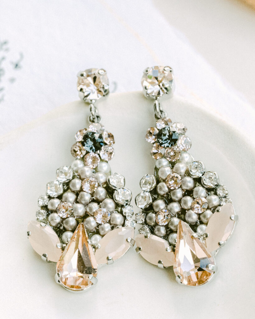 The White Collection unique bridal earrings