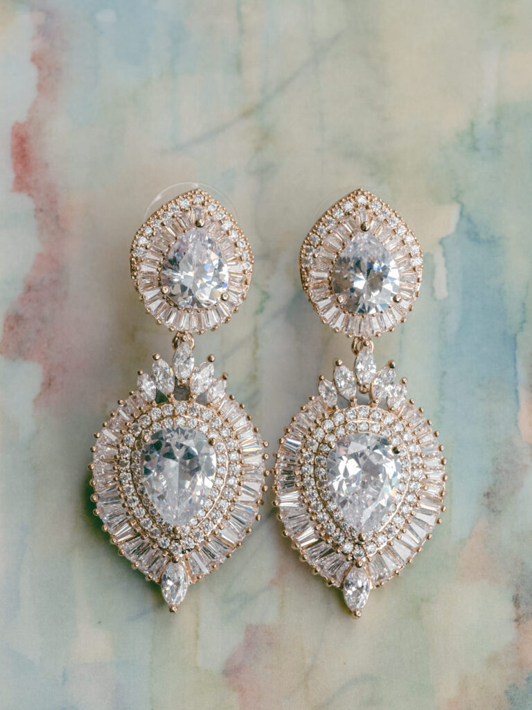 The White Collection unique statement bridal earrings