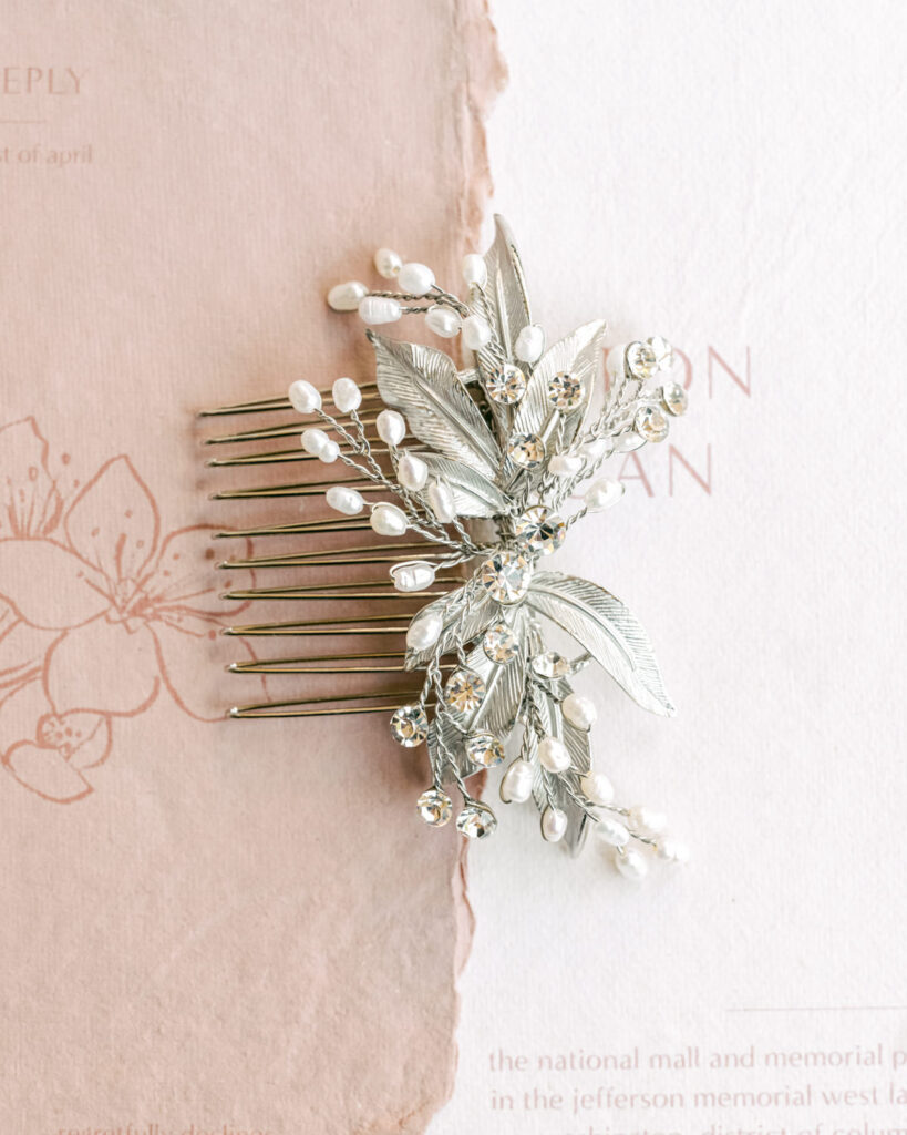 The White Collection bridal hair comb