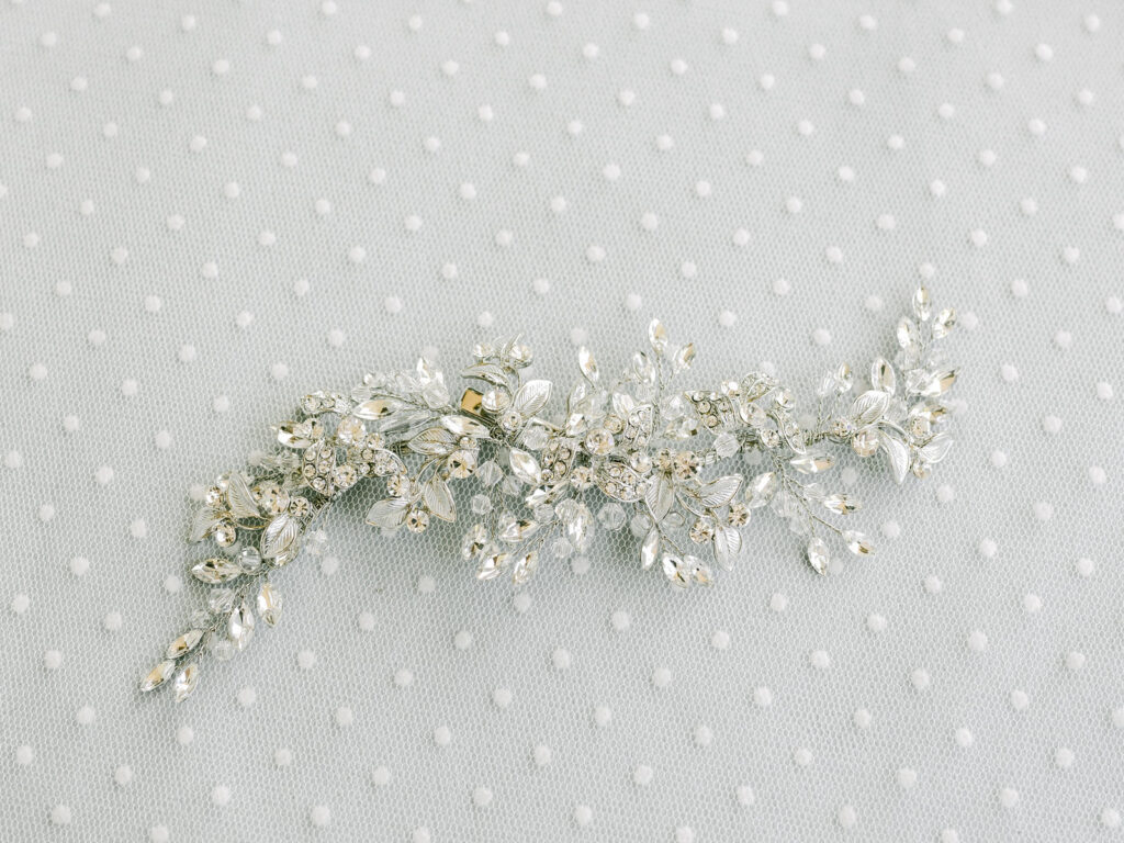 Bridal hair accessory from the White Collection